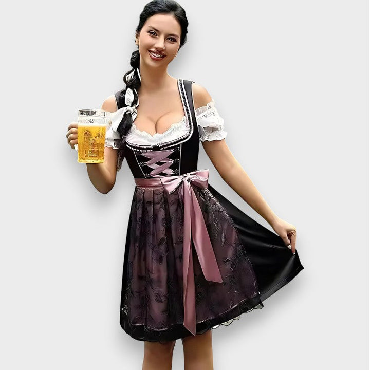 Βαυαρικό Φόρεμα Dirndl με Κοντό Μανίκι | Oktoberfest