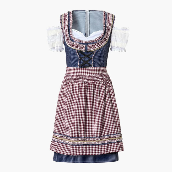 Καρό Dirndl Φόρεμα για Γυναίκες | Μήκος Γόνατου