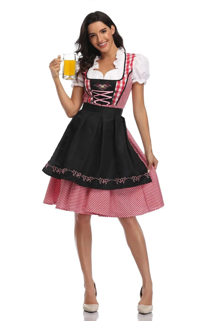 Φόρεμα Dirndl Εμπνευσμένο από Καρό | Ρούχο Oktoberfest