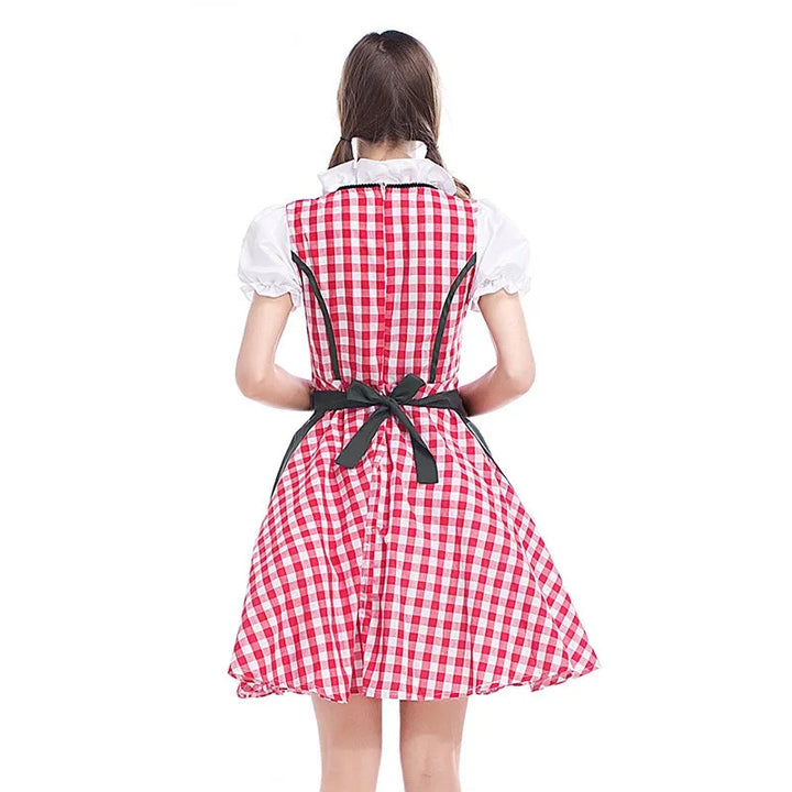 Φόρεμα Dirndl Εμπνευσμένο από Καρό | Ρούχο Oktoberfest