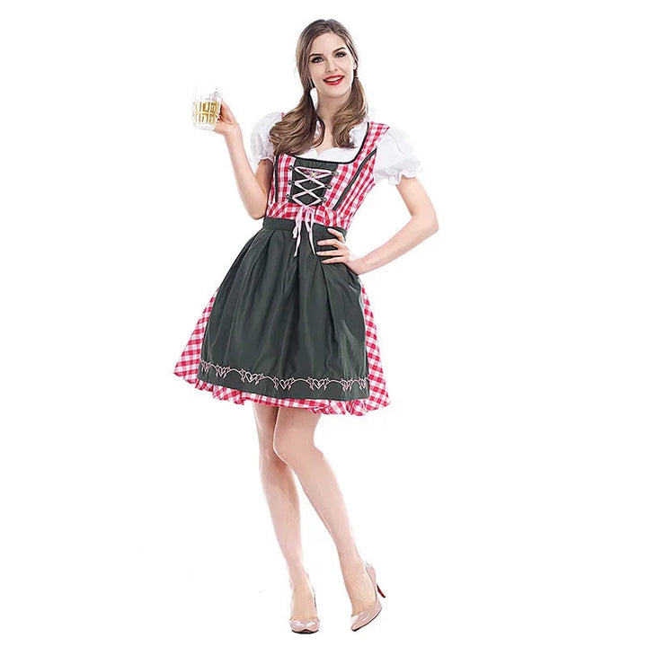 Φόρεμα Dirndl Εμπνευσμένο από Καρό | Ρούχο Oktoberfest