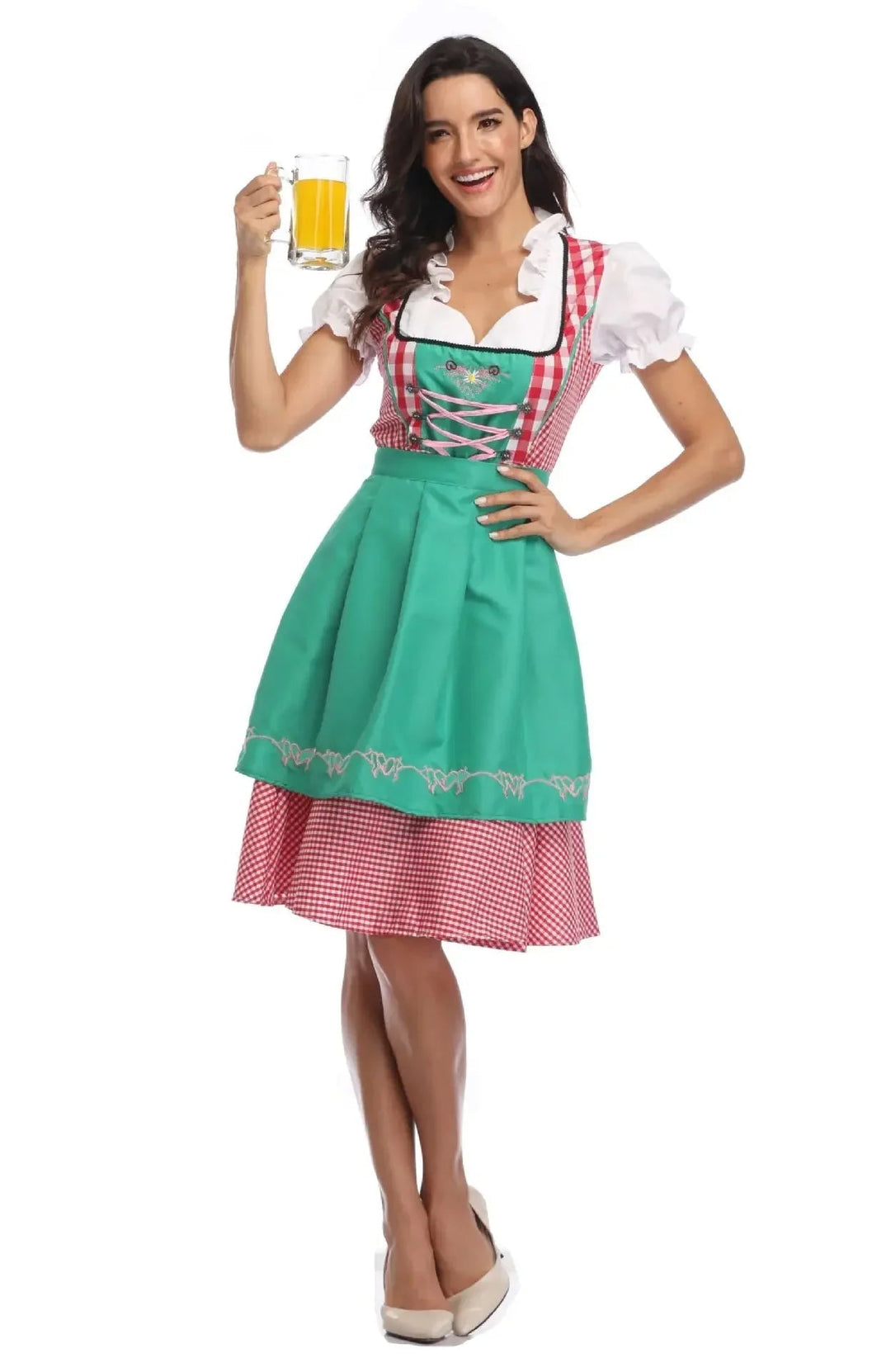 Φόρεμα Dirndl Εμπνευσμένο από Καρό | Ρούχο Oktoberfest