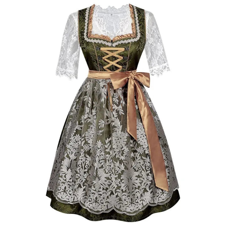 Γιορτινό Φόρεμα Dirndl με Κοντό Μανίκι | Oktoberfest