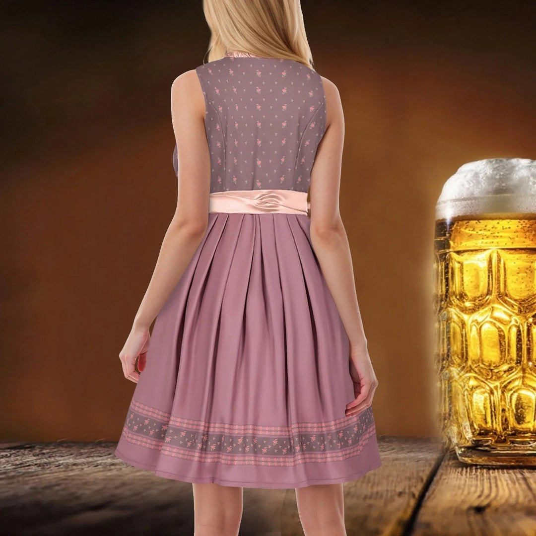 Φόρεμα Midi Dirndl | Χωρίς μανίκια | Oktoberfest